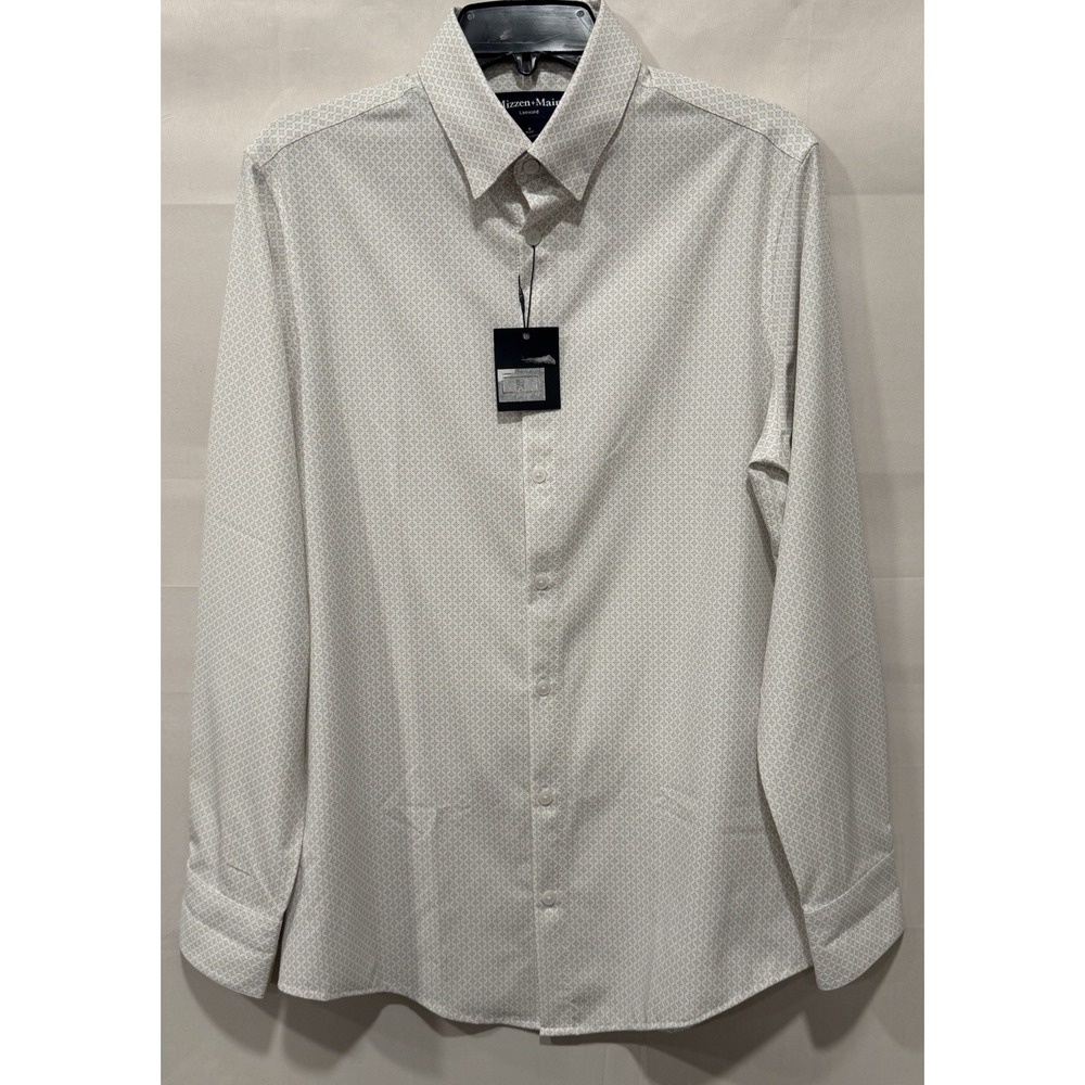 Mizzen+Main NWT Leeward White Shirt Men's S Trim Fit Long Sleeve Button Up
